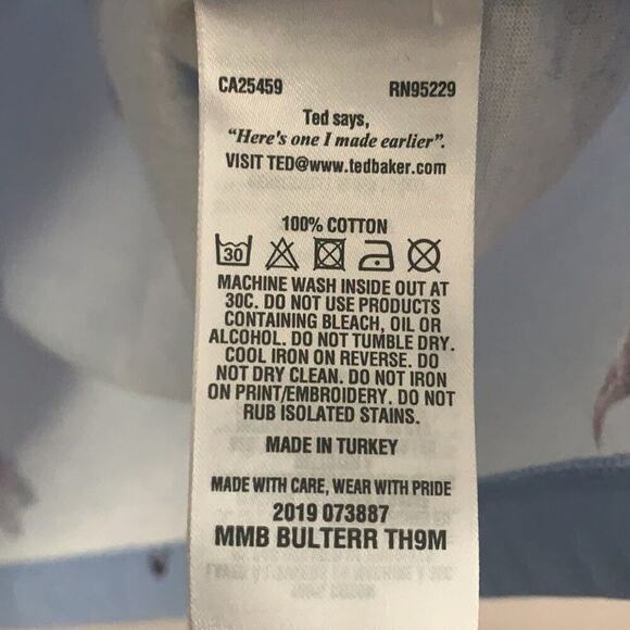 NWT TED BAKER LONDON GRAPHIC TEE SIZE 5 - Picture 5 of 5